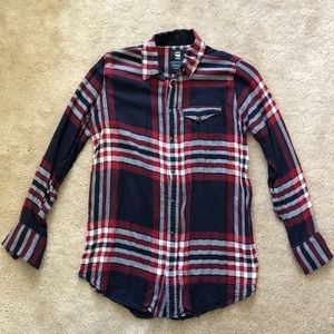 G-Star Raw plaid button up